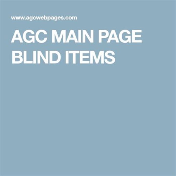 Agc Blind Items TechTrends Today