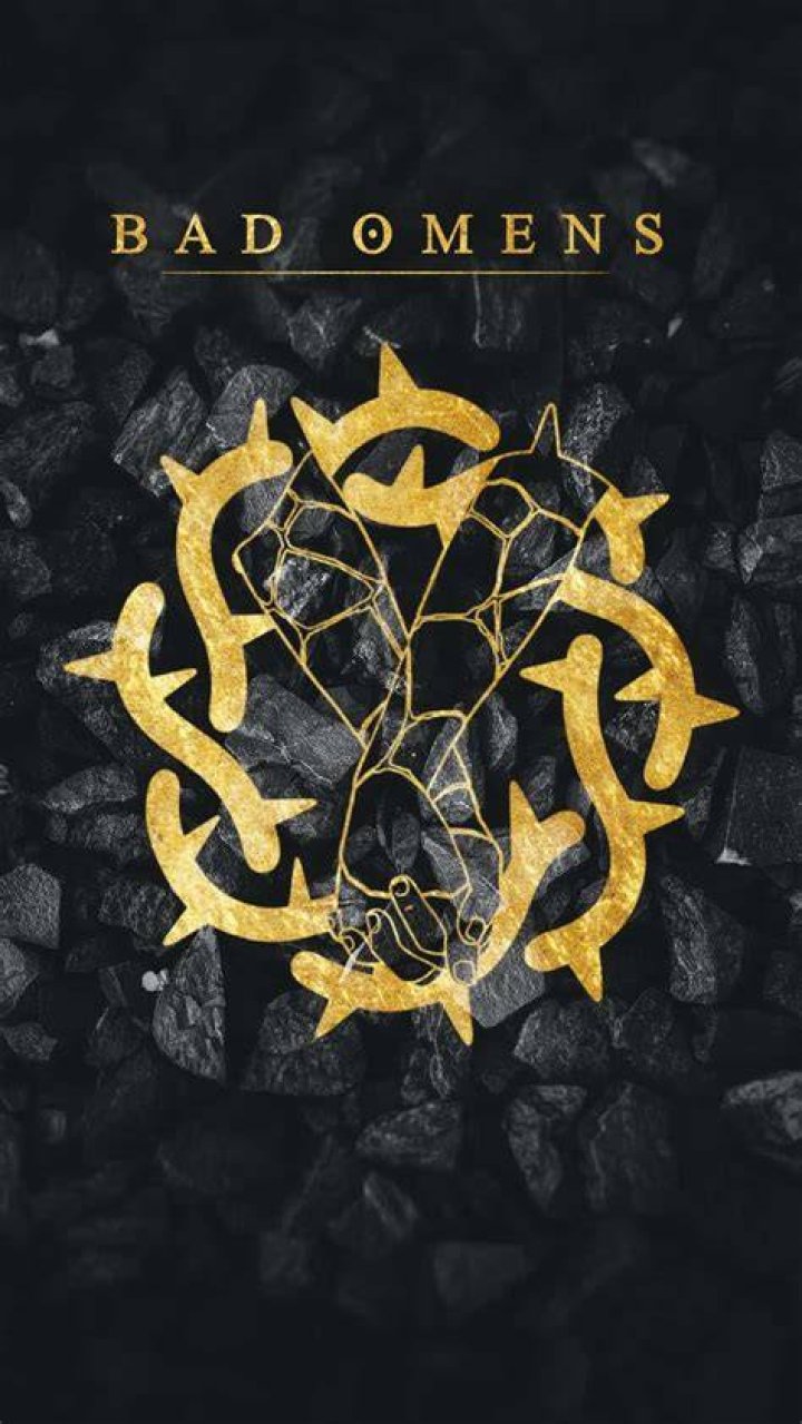 Bad Omens Gold Logo Poster