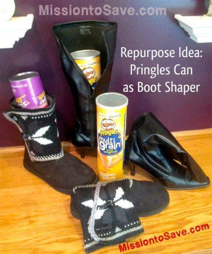 Repurpose Pringles Can as Boot Shaper! Mission to Save